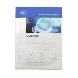 Маска для обличчя тканинна Farmstay Collagen Water Full Moist Soothing Mask зволожуюча з колагеном. 27 мл