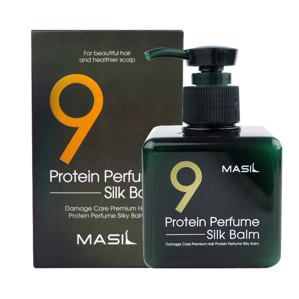 Бальзам для волосся Masil 9 Protein Perfume Silk Balm відновлюючий з протеїнами шовку. 180 мл