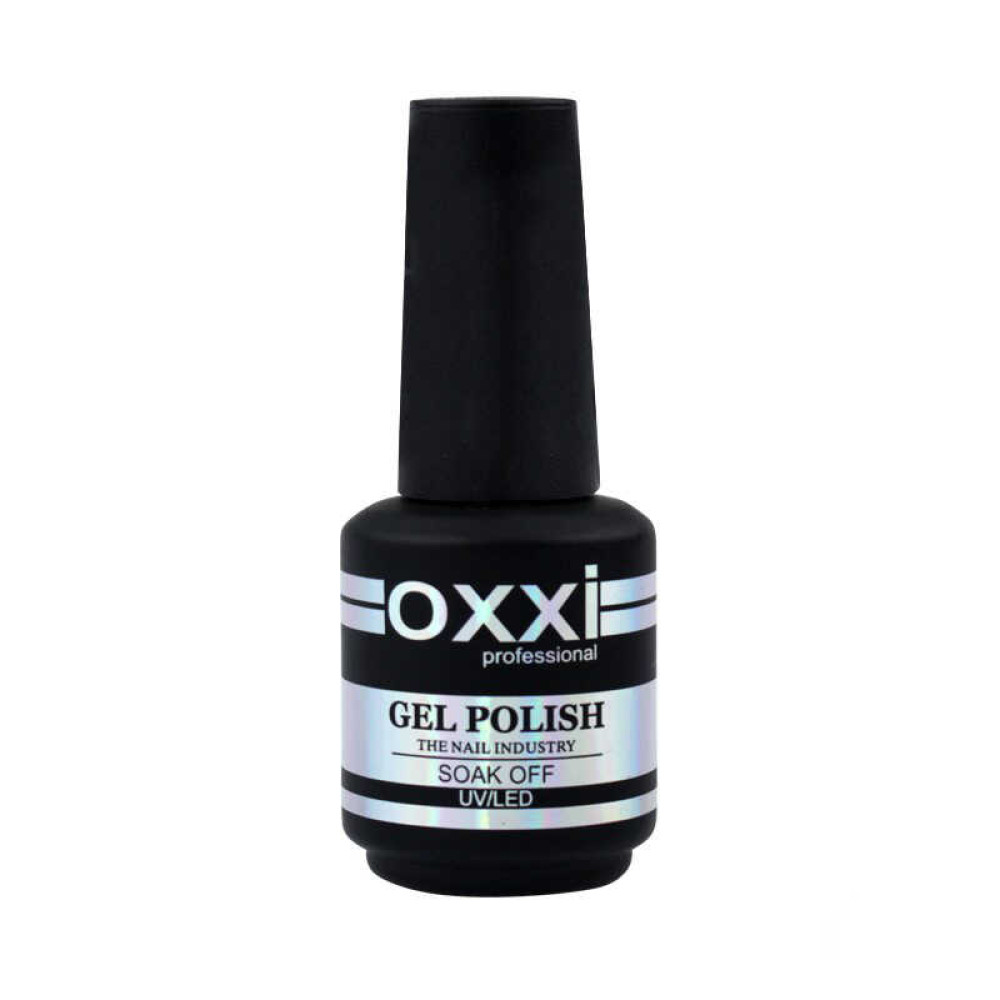Гель-лак Oxxi Professional 308 серебристые и голографические блестки и конфетти. 10 мл