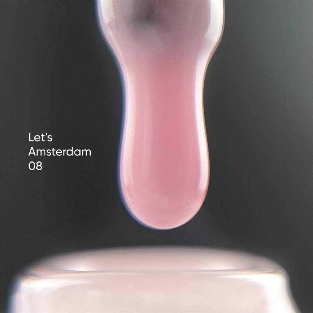 База камуфлююча Nails Of The Day Cover Base Lets Amsterdam 08 ніжний рожевий. 10 мл