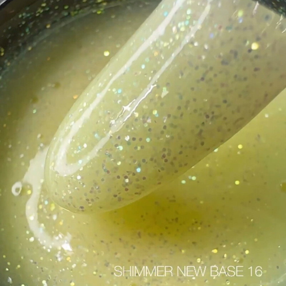База камуфлююча Saga Professional Cover Base Shimmer 16 молочно-жовтий с шимером. 15 мл