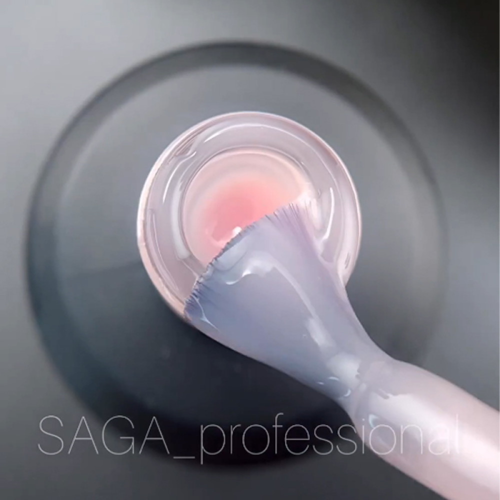 База камуфлююча Saga Professional Elastic Base 02. молочно-рожевий. 15 мл