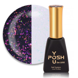 База камуфлирующая You POSH French Rubber Base Potal De Luxe 80. молочный полупрозрачный с розовато-оранжево-зеленой поталью. 12 м