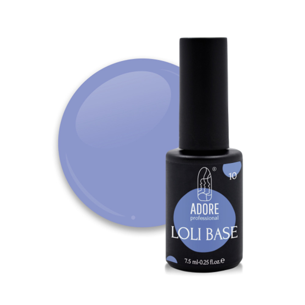 База цветная Adore Professional Loli Base 10 Loli-Berry, цвет черничный, 7,5 мл