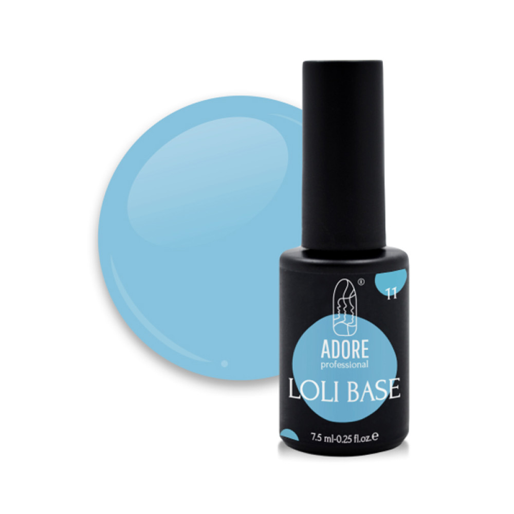 База цветная Adore Professional Loli Base 11 Loli-Sea, цвет лазурно-голубой, 7,5 мл