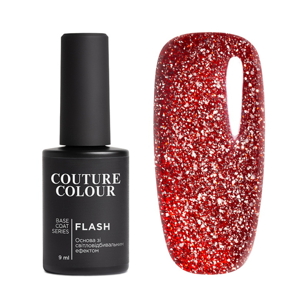База цветная Couture Colour Flash Base 06 красный, светоотражающая, 9 мл