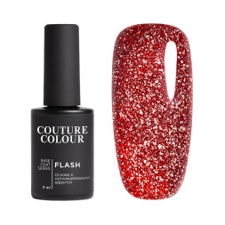 База кольорова Couture Colour Flash Base 06 червоний. світловідбиваюча. 9 мл