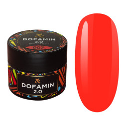 База неоновая цветная F.O.X Base Dofamin 2.0  007. кораллово-красный неон. 10 мл