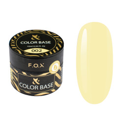 База цветная F.O.X Color Base 002. пастельный желтый. 10 мл