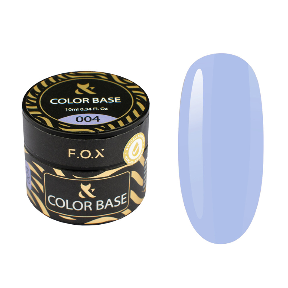 База цветная F.O.X Color Base 004. лилово-голубой. 10 мл