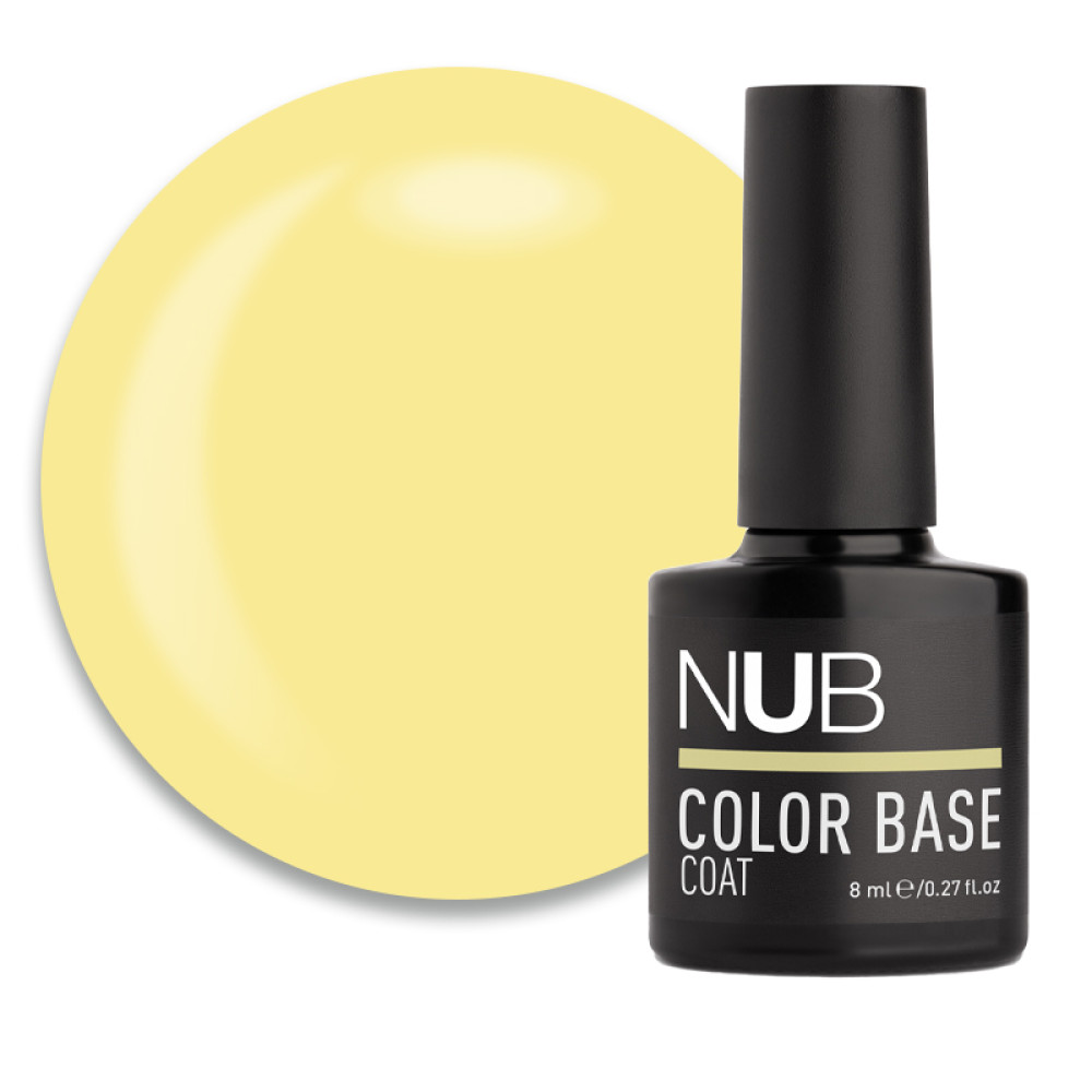 База цветная каучуковая NUB Color Base Coat 03 Melon. дынно-желтый. 8 мл