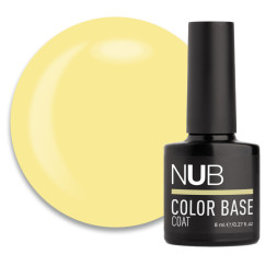 База цветная каучуковая NUB Color Base Coat 03 Melon, дынно-желтый, 8 мл 