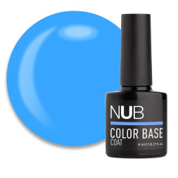 База кольорова каучукова NUB Color Base Coat 11 Breath. блакитний. 8 мл