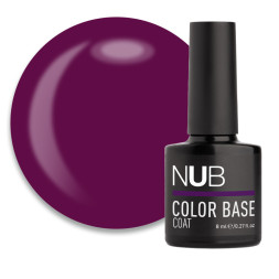 База кольорова каучукова NUB Color Base Coat 20 Plum. слива бордо. 8 мл