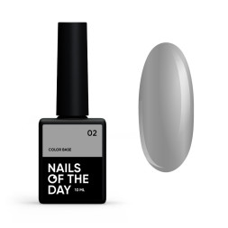 База кольорова Nails Of The Day Color Base 02. світло-сірий. 10 мл