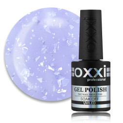 База кольорова Oxxi Professional Rafinad Base 004. фіолетовий з пластівцями поталі і блискітками. 10 мл
