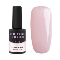 База для гель-лака Couture Colour Fiber Base FB 02 Clear Pink, прозрачно-розовый, 9 мл
