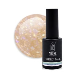 База камуфлююча Adore Professional Shelly Base 03 Gold. золотисто-бежевий з пластівцями поталі. 8 мл