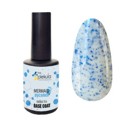 База камуфлирующая для гель-лака Nails Molekula Base Bubble Tea Mermaid Русалка с поталью. 12 мл