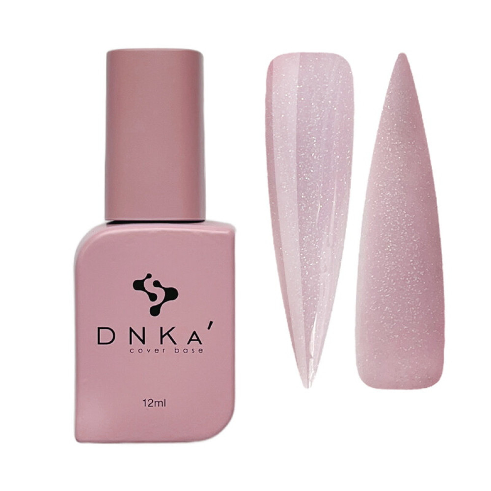База камуфлююча DNKa Cover Base 0008 Magical фіолетово-рожевий з голограмним шимером 12 мл