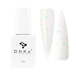 База камуфлююча DNKa Cover Base 0056 Fairy. молочний з рожевими та зеленими частинками. 12 мл