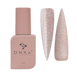База камуфлююча DNKa Cover Base 0041 Stunning бежево-персиковий з голографічним шимером 12 мл