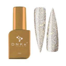 База камуфлююча DNKa Cover Base 0052 Meteoric світловідбиваюча бежево-вогняний з паєтками різного розміру 12 мл