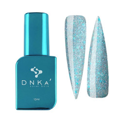База камуфлююча DNKa Cover Base 0053 Glowing світловідбиваюча блакитний з паєтками різного розміру 12 мл