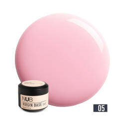 База камуфлирующая каучуковая для гель-лака NUB Virgin Base Coat 05. холодный розовый. 30 мл