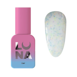 База камуфлирующая Luna Tutti Frutti Base 16. молочный с разноцветными вкраплениями и фигурками. 13 мл