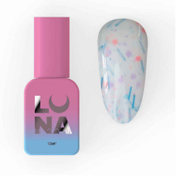 База камуфлирующая Luna Tutti Frutti Base 20. с разноцветными вкраплениями и фигурками. 13 мл