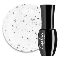 База камуфлююча LUXTON Lady Base 001. молочний з рожевим шимером та чорною поталлю. 10 мл