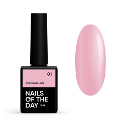 База камуфлююча Nails Of The Day Cover Base Nude 01. світлий рожевий. 10 мл