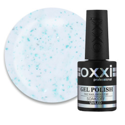 База камуфлирующая Oxxi Professional Jolly Base 006. молочный с серебристой и зеленой поталью.10 мл