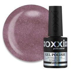 База камуфлирующая Oxxi Professional Lurex Base 014. приглушенный розово-сиреневый. светоотражающая. 10 мл