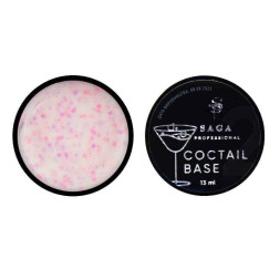 База камуфлююча Saga Professional Coctail Base 05 молочний з пластівцями-конфетті. 13 мл
