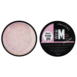 База камуфлююча Wink Me Cover Base Potal 20. бежевий із золотою. блакитною. бронзовою. синьою поталлю. 10 мл