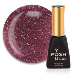 База камуфлююча You POSH French Rubber Base Flash De Luxe 68. світловідбиваюча. винний. 12 мл