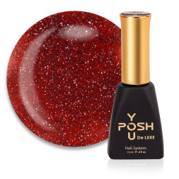 База камуфлююча You POSH French Rubber Base Flash De Luxe 69. світловідбиваюча. бордо. 12 мл