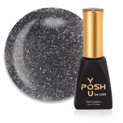 База камуфлююча You POSH French Rubber Base Flash De Luxe 70. світловідбиваюча. сіро-сріблястий. 12 мл