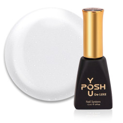 База камуфлирующая You POSH French Rubber Base Opal De Luxe 77. полупрозрачный белый с опаловыми блестками. 12 мл