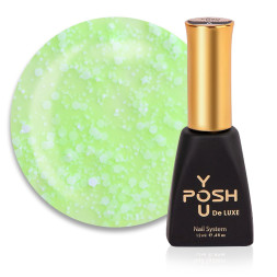База камуфлирующая You POSH French Rubber Symmetrical Base De Luxe 96 лаймовый с белыми хлопьями. 12 мл