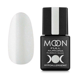 База каучукова Moon Full Aurora 2003. молочний з дрібним шимером. 8 мл