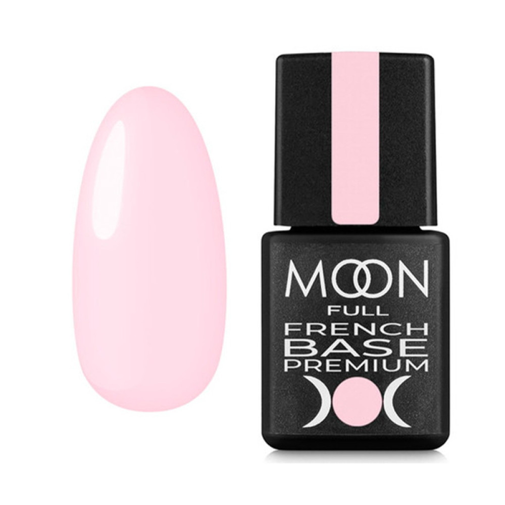 База Moon Full French Base Premium 035. ніжно-рожевий. 8 мл