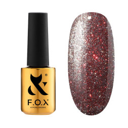 База з ефектом котяче око F.O.X Base Flash Cat Eye 006. рожевий. світловідбиваюча. 7 мл