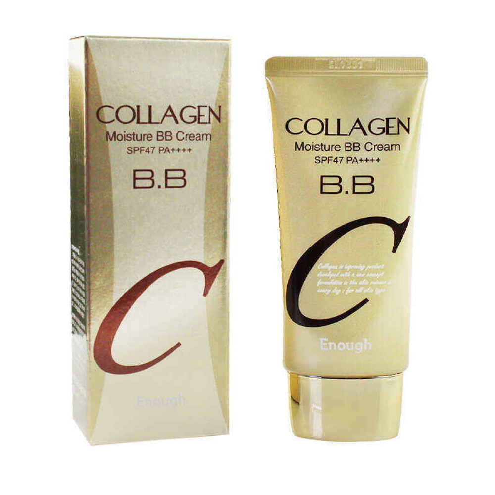 BB-крем для обличчя Enough Collagen Moisture BB Cream SPF47PA зволожуючий з колагеном. 50 мл