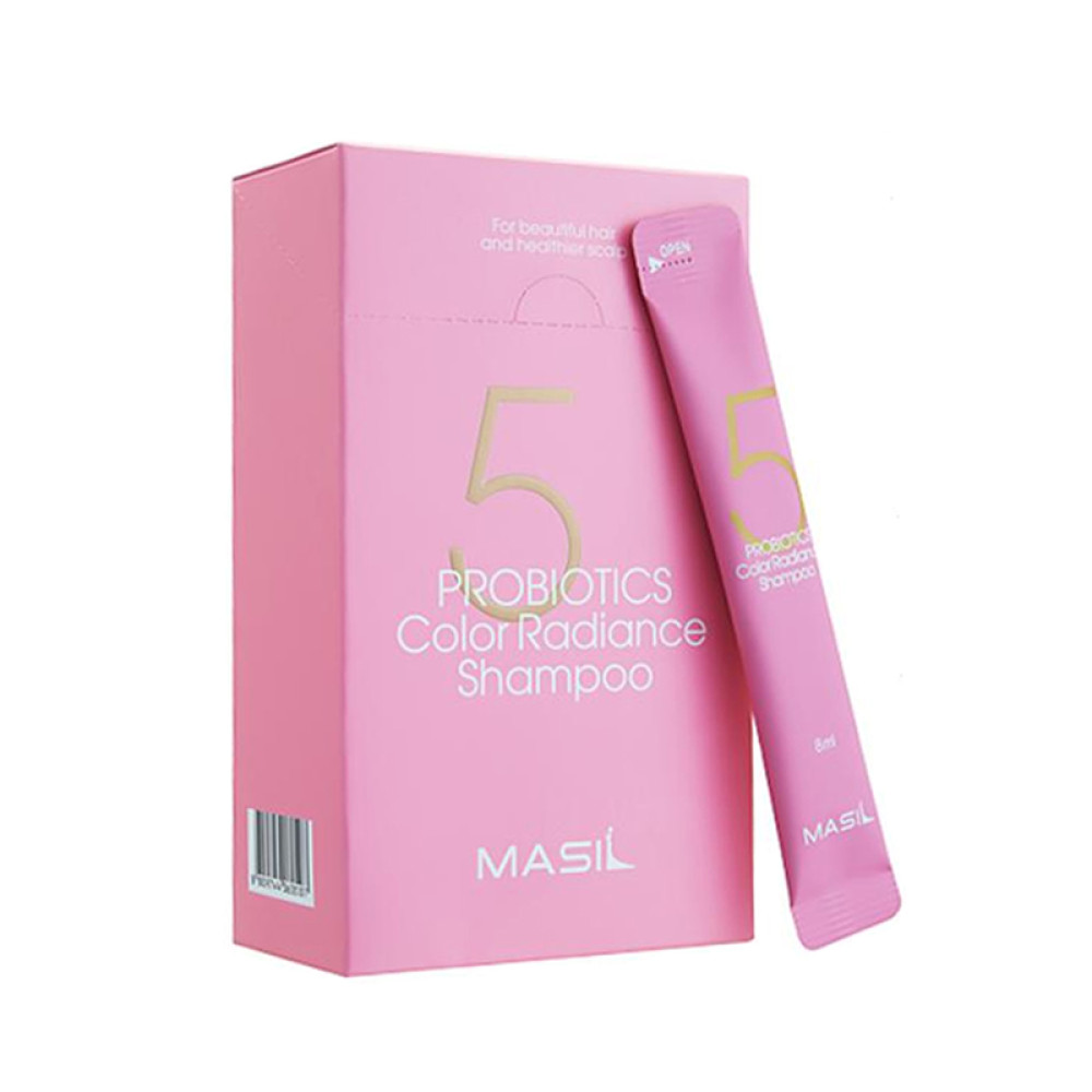 Шампунь для волосся Masil 5 Probiotics Color Radiance Shampoo з пробіотиками для захисту кольору. 8 мл