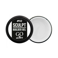 Билдер-гель GO Active Sculpt Builder Gel Milk 02, молочный, 12 мл