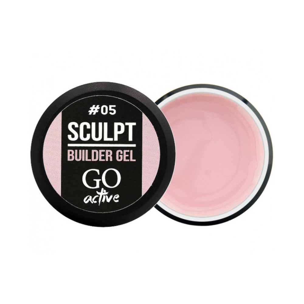 Билдер-гель GO Active Sculpt Builder Gel Natural 05, натуральный розовый, 12 мл