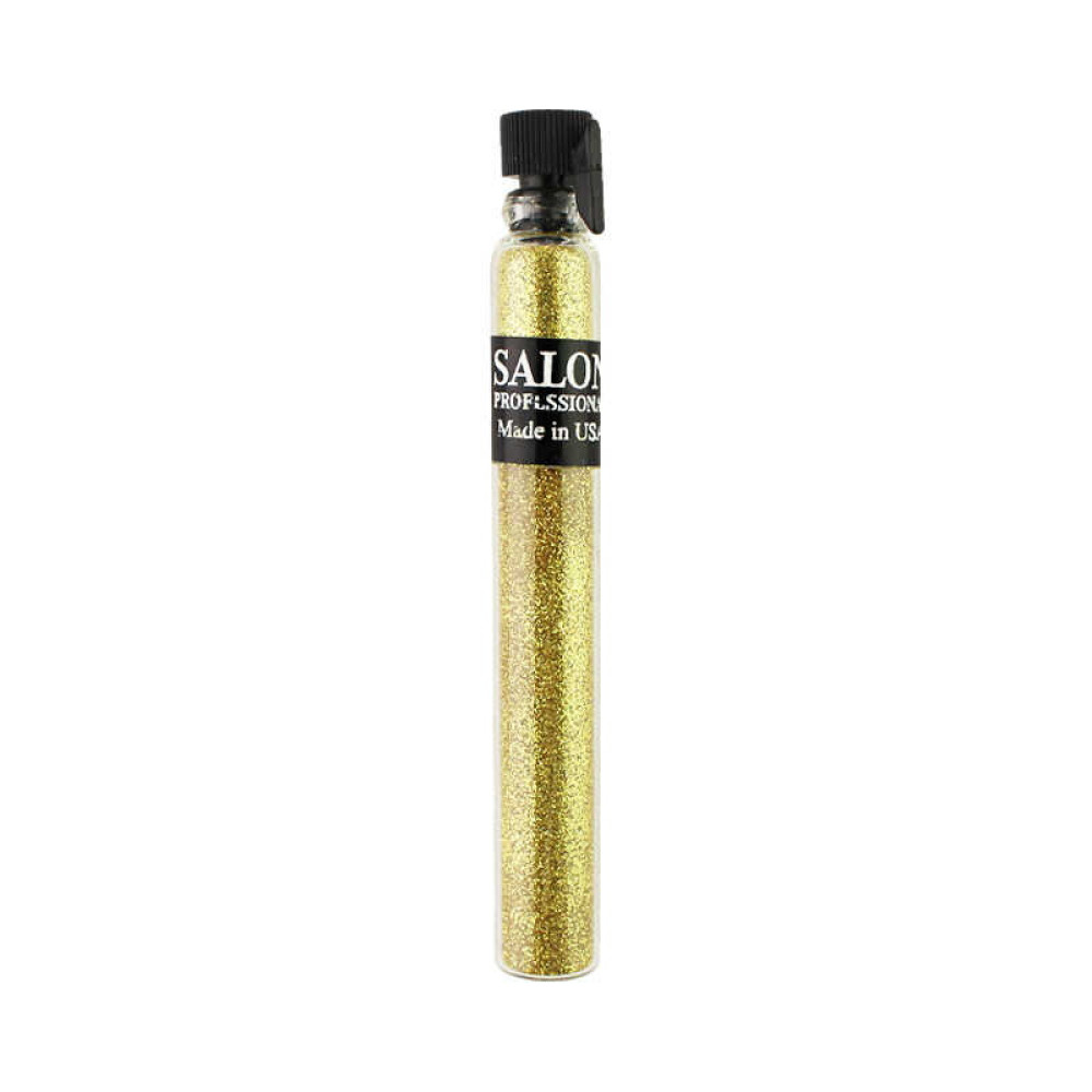 Блестки Salon Professional, размер 004 006, цвет золото, в пробирке